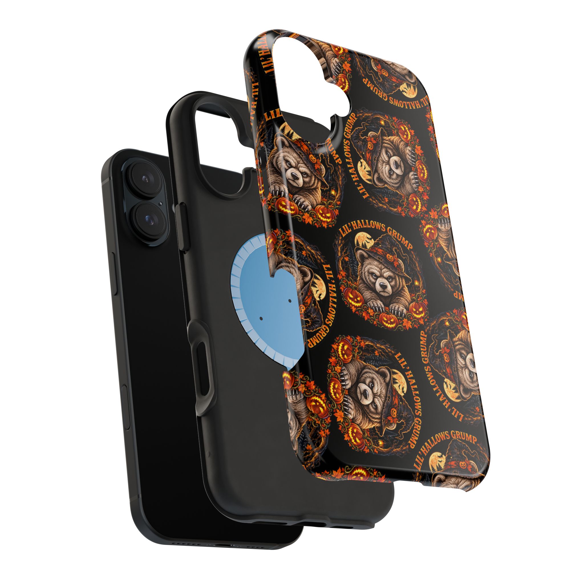 Lil' Hallows Grump Mag Phone Case, dual-layer shell and magnetic liner