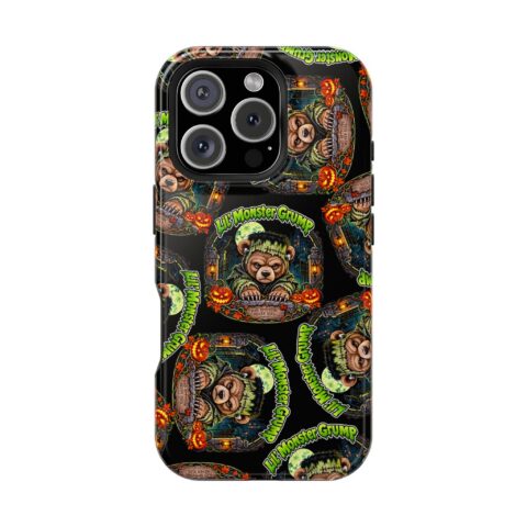 Lil' Monster Grump Mag Phone Case for iPhone 16 Pro, Glossy