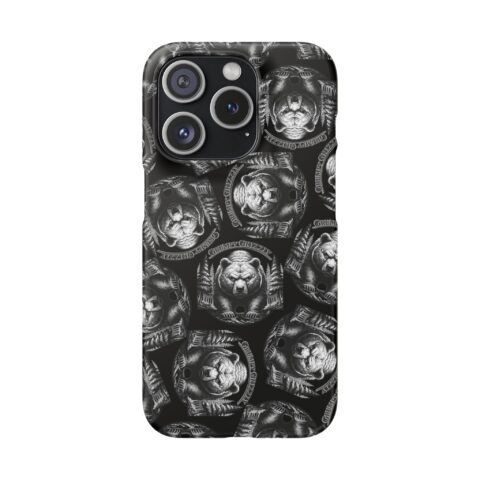 Grumpy Grizzly Snap Case for iPhone 15 Pro, Matte