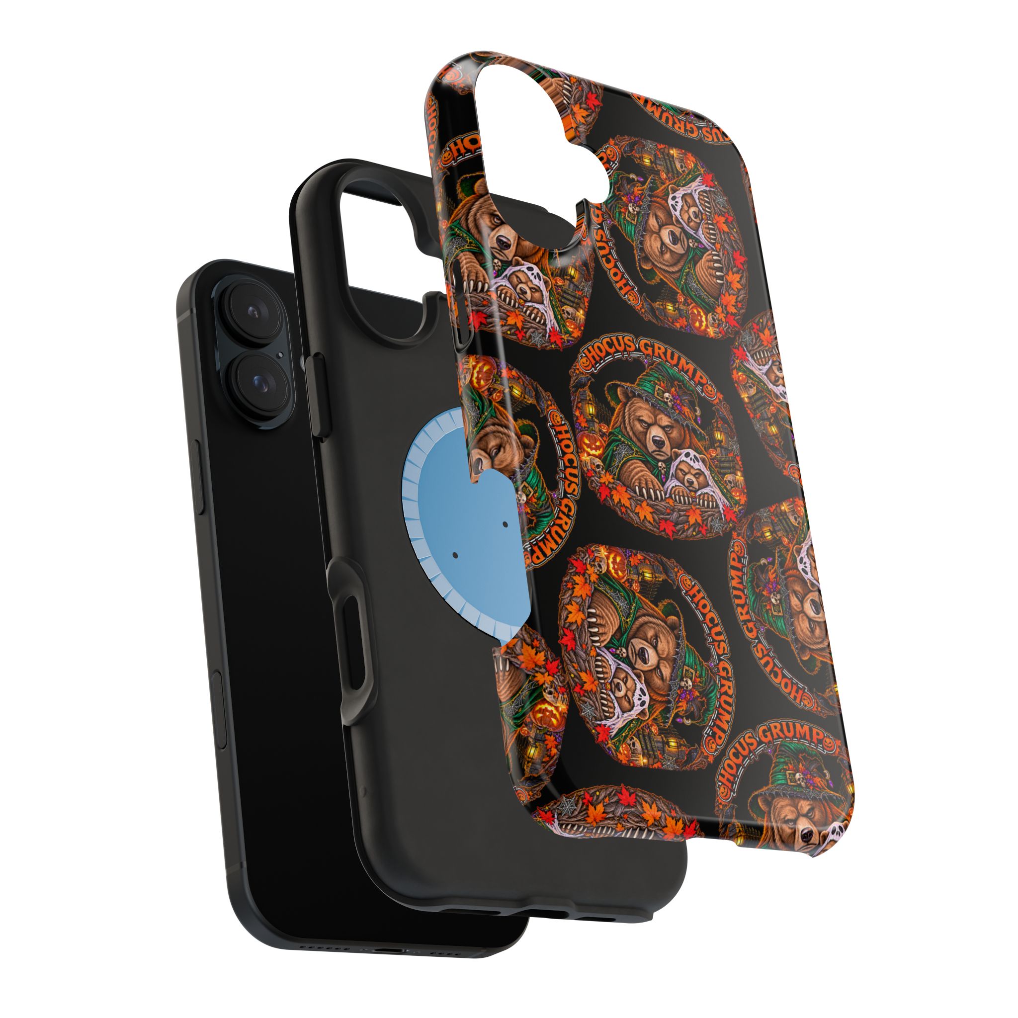 Hocus Grump Mag Phone Case, dual-layer shell and magnetic liner