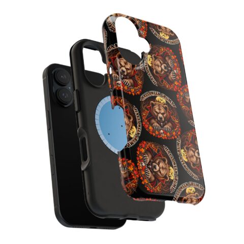 Halloween Grump Mag Phone Case, dual-layer shell and magnetic liner