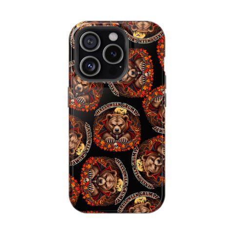 Halloween Grump Mag Phone Case for iPhone 15 Pro, Glossy