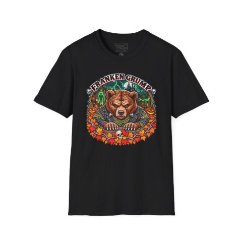 Franken Grump Tee in Black, laid flat