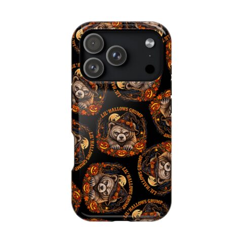 Lil' Hallows Grump Mag Phone Case for iPhone 17 Pro, Glossy
