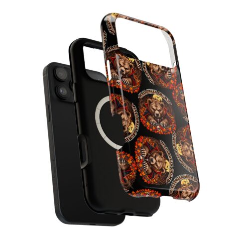 Halloween Grump Mag Phone Case, dual-layer shell and magnetic liner