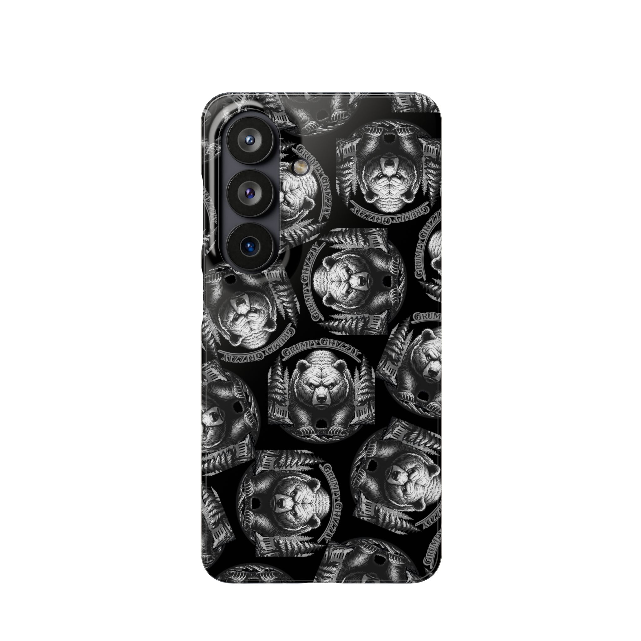Grumpy Grizzly Snap Case for Samsung Galaxy S26, Glossy