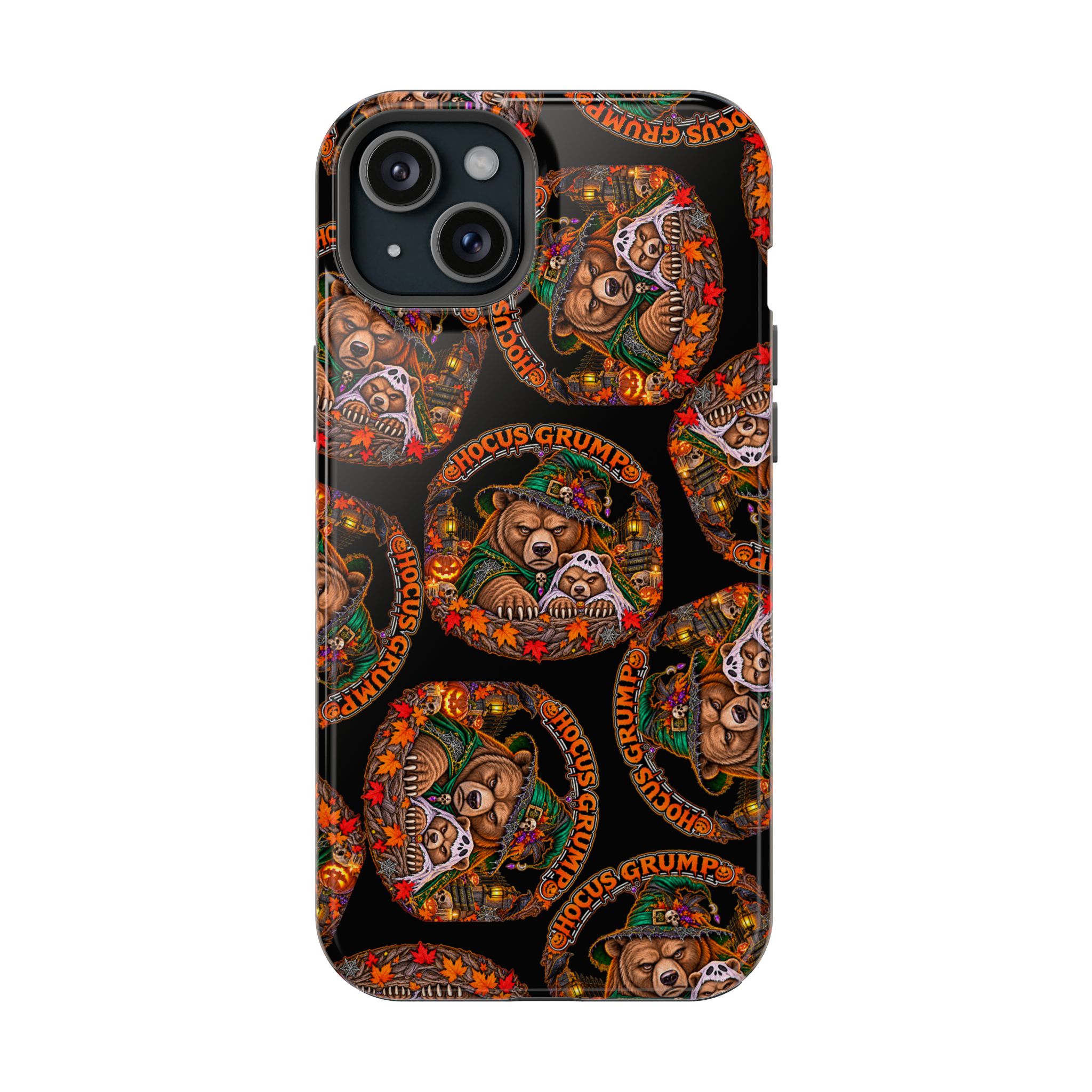Hocus Grump Mag Phone Case for iPhone 15 Plus, Glossy