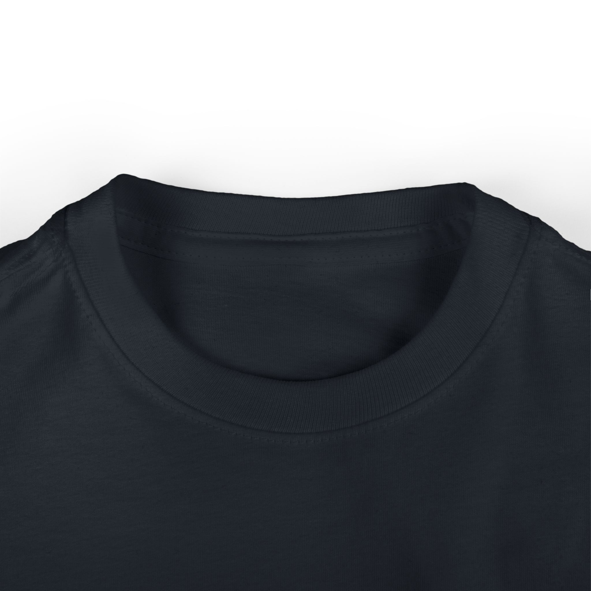 Lil’ Hallows Grump Tee in Black, collar close-up