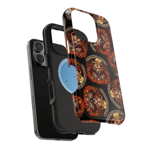Halloween Grump Mag Phone Case, dual-layer shell and magnetic liner