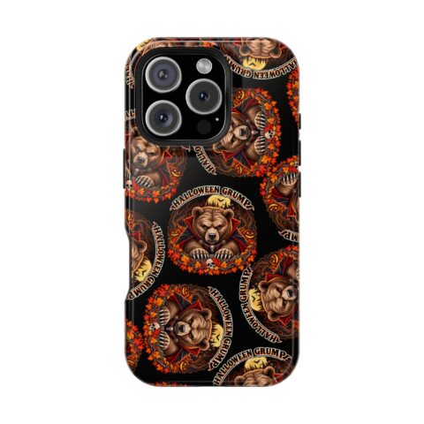 Halloween Grump Mag Phone Case for iPhone 16 Pro, Glossy