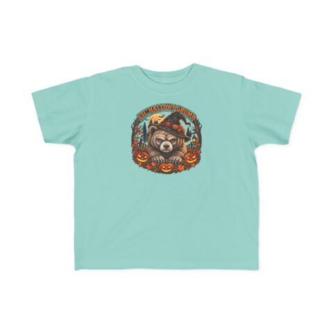 Lil’ Hallows Grump Tee in Saltwater, laid flat