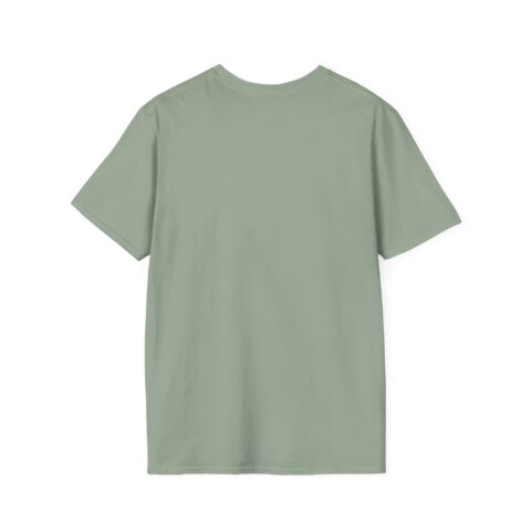 Lil' Monster Grump Tee in Sage, back, laid flat