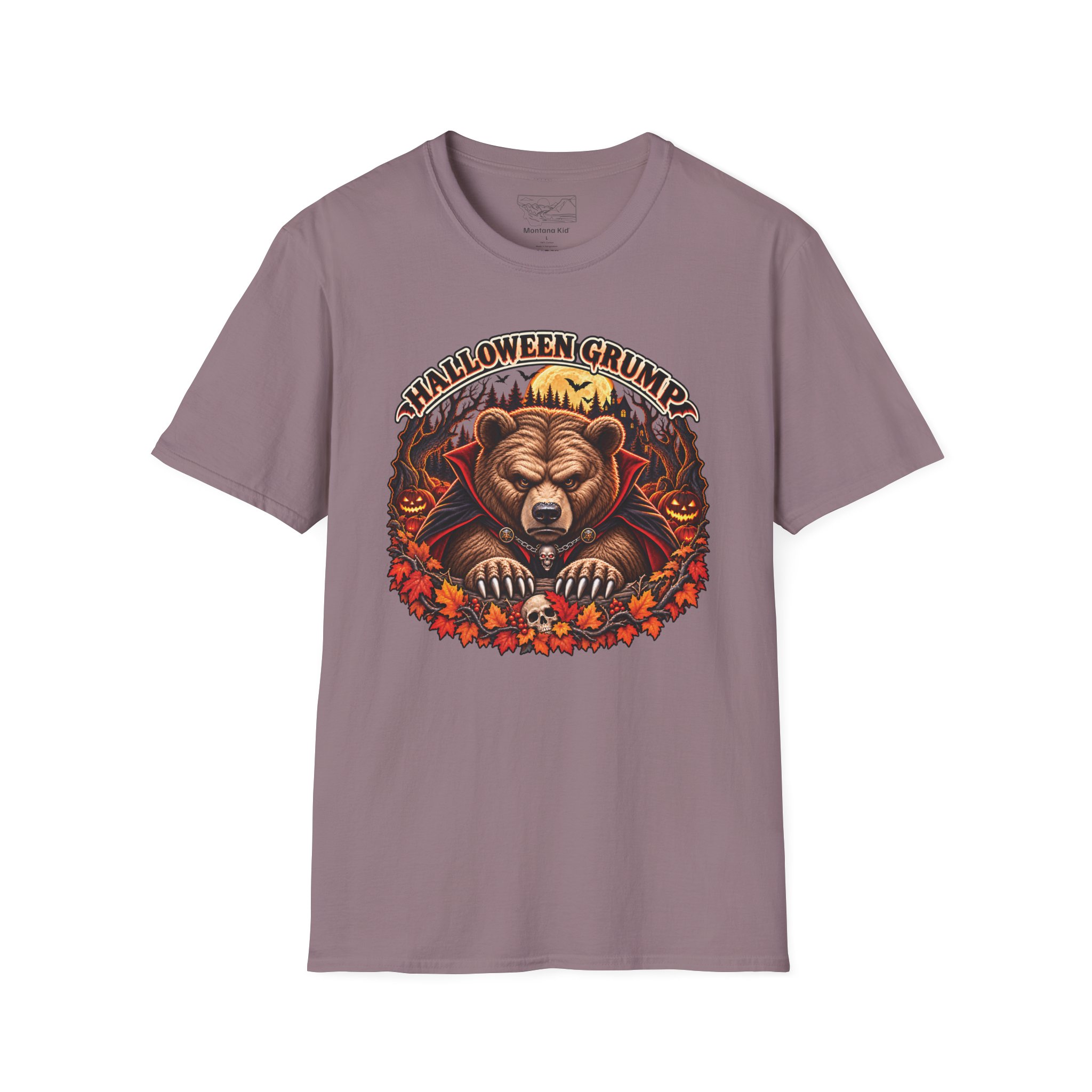 Halloween Grump Tee in Paragon, laid flat