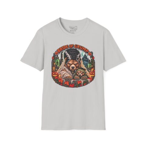 Bride of Grump Tee in Ice Grey, laid flat