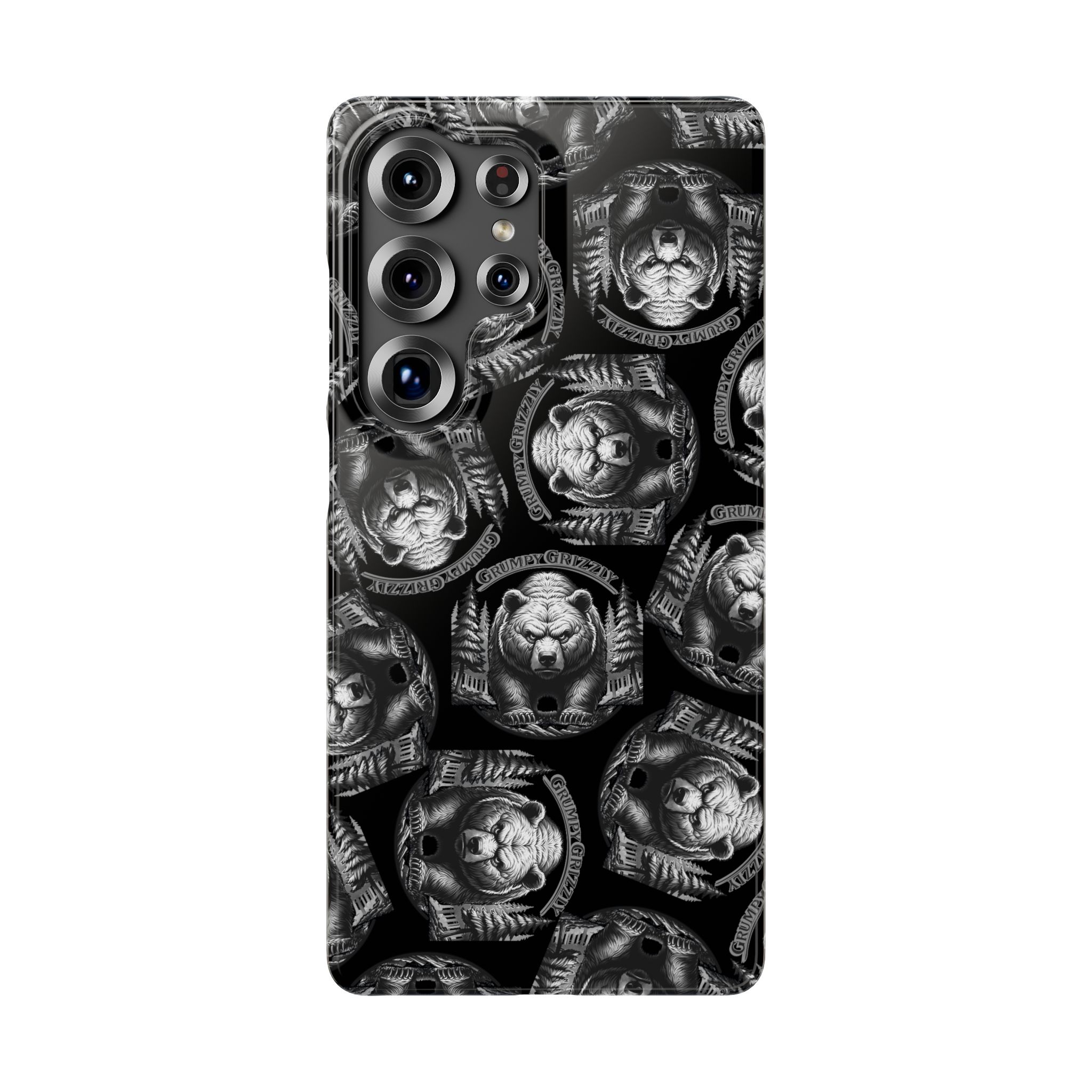 Grumpy Grizzly Snap Case for Samsung Galaxy S25 Ultra, Glossy