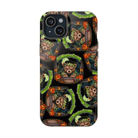 Lil' Monster Grump Mag Phone Case for iPhone 15 Plus, Glossy