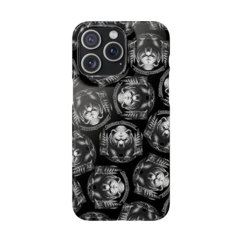 Grumpy Grizzly Snap Case for iPhone 15 Pro Max, Glossy