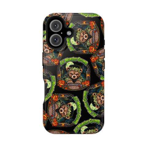 Lil' Monster Grump Mag Phone Case for iPhone 16, Glossy
