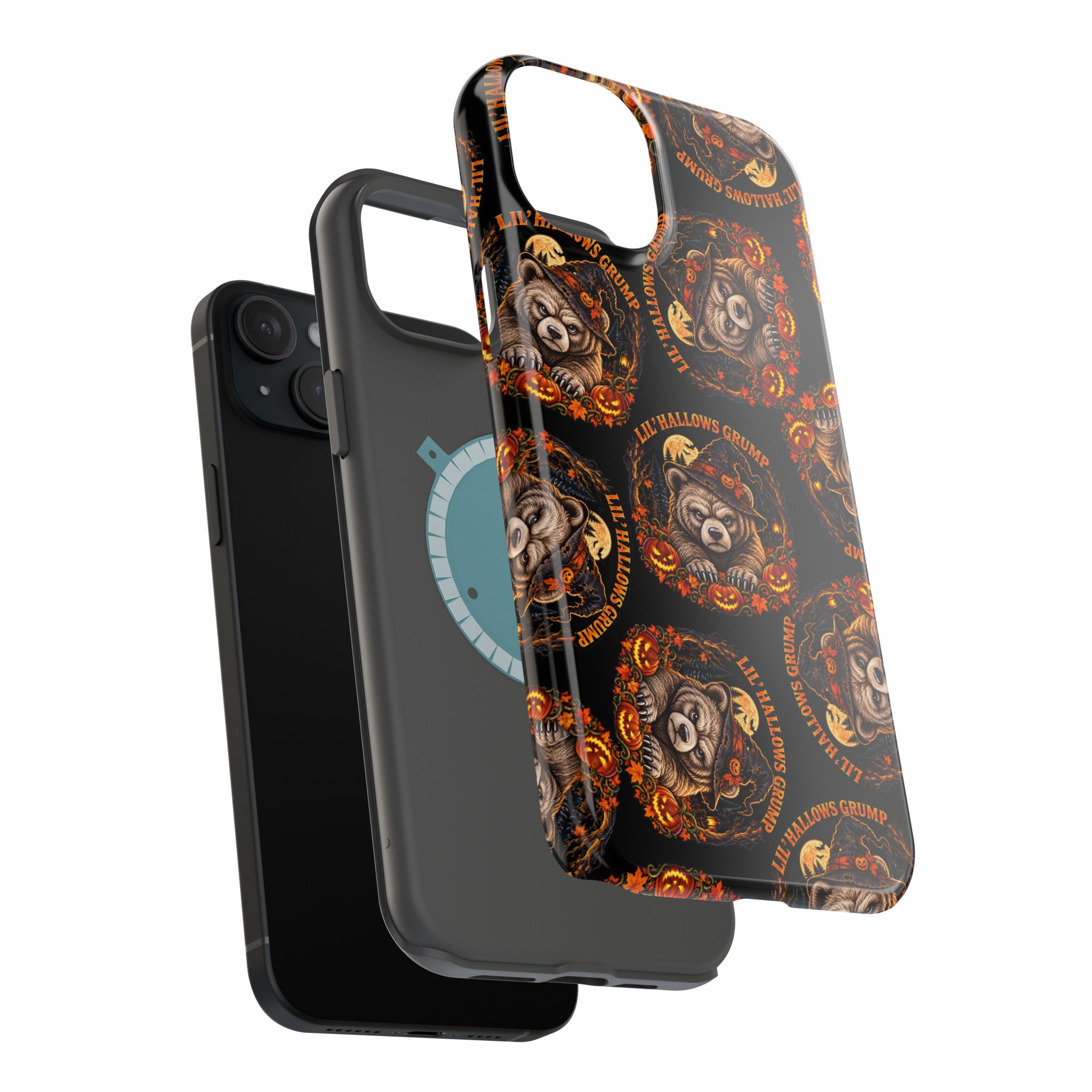 Lil' Hallows Grump Mag Phone Case, dual-layer shell and magnetic liner