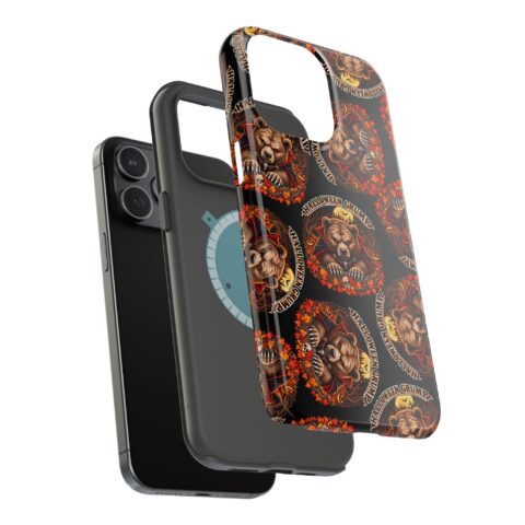 Halloween Grump Mag Phone Case, dual-layer shell and magnetic liner
