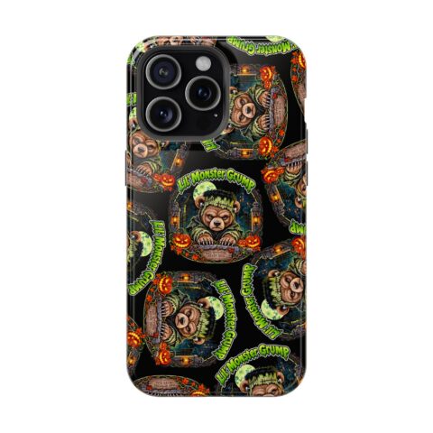 Lil' Monster Grump Mag Phone Case for iPhone 15 Pro Max, Glossy