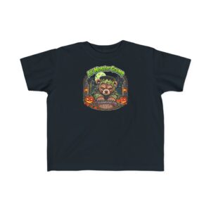 Lil' Monster Grump Tee in Black, laid flat