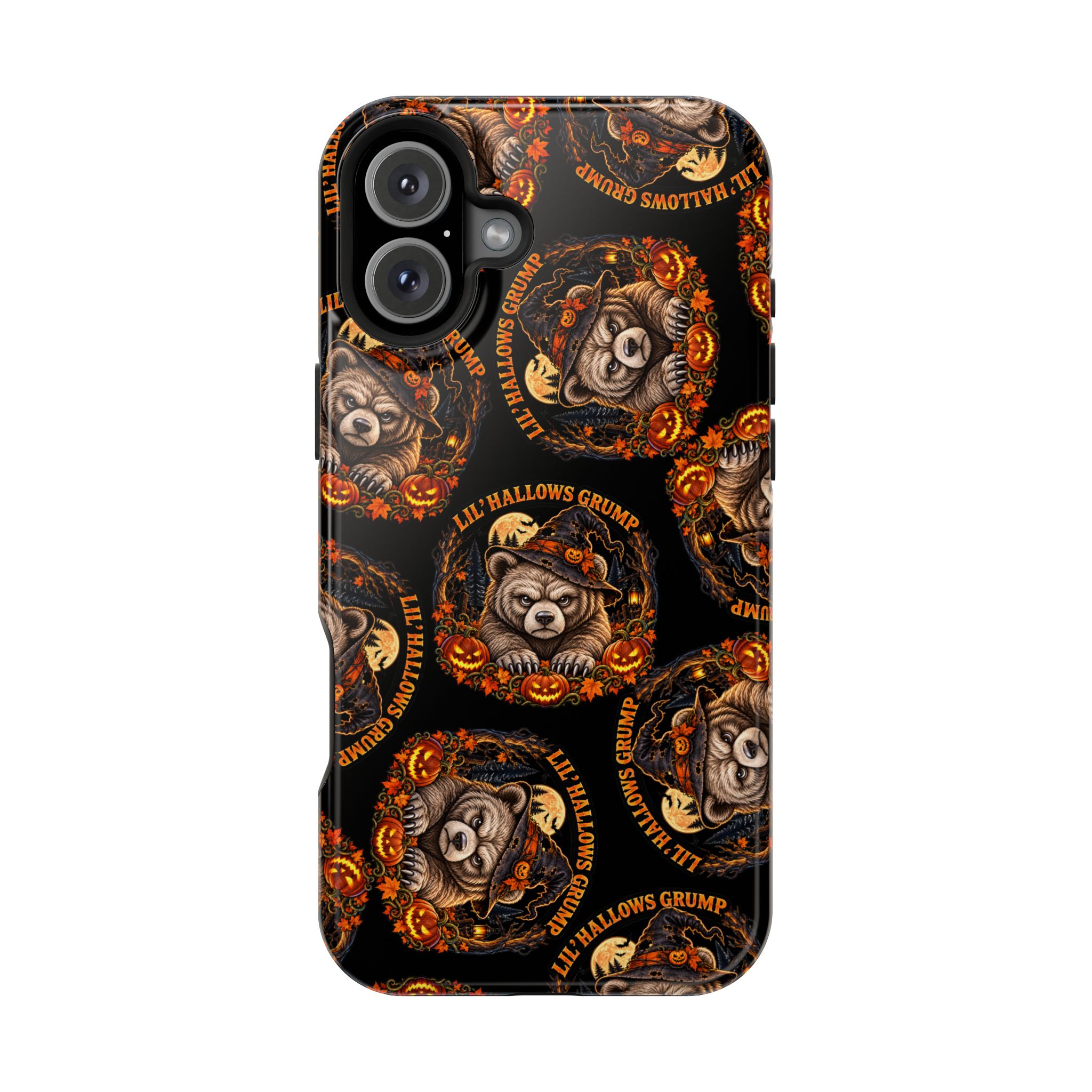 Lil' Hallows Grump Mag Phone Case for iPhone 16 Plus, Glossy