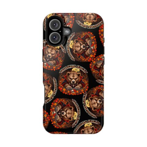 Halloween Grump Mag Phone Case for iPhone 16 Plus, Glossy