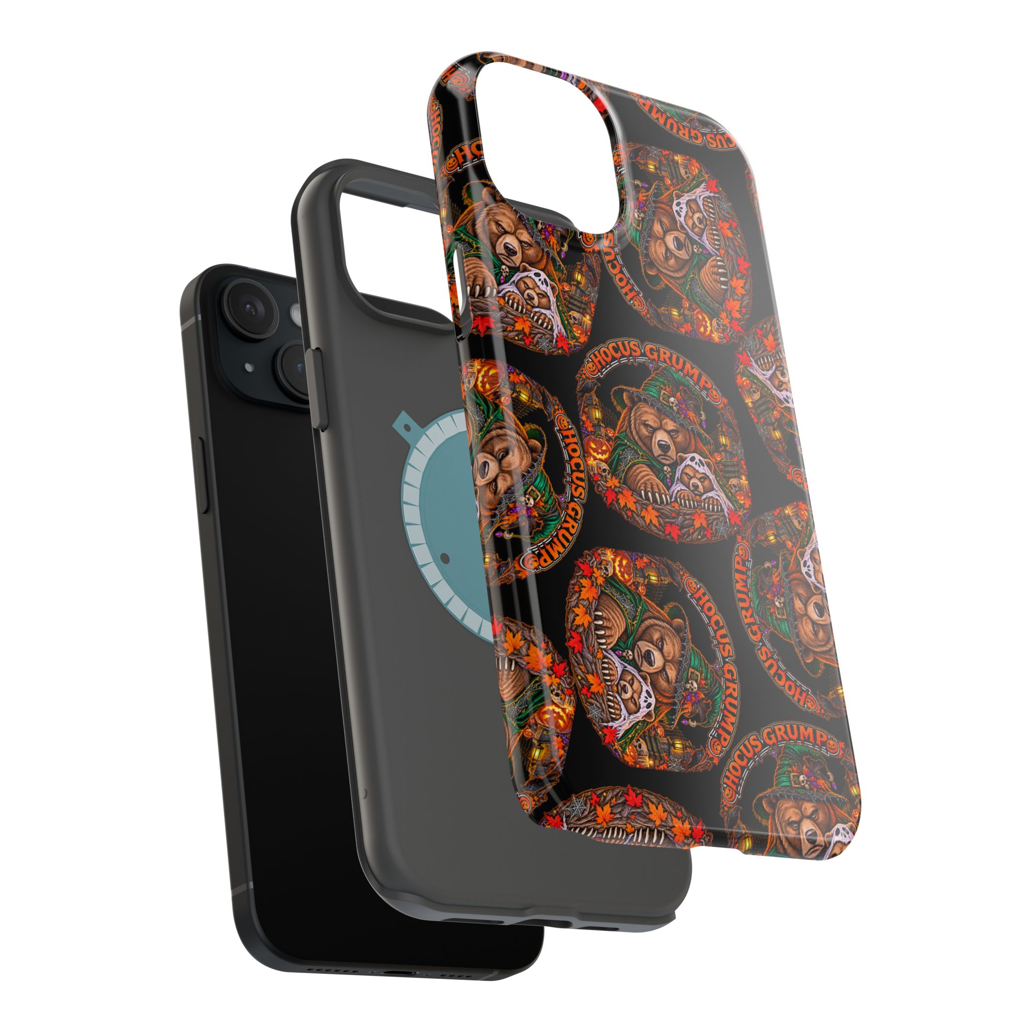 Hocus Grump Mag Phone Case, dual-layer shell and magnetic liner