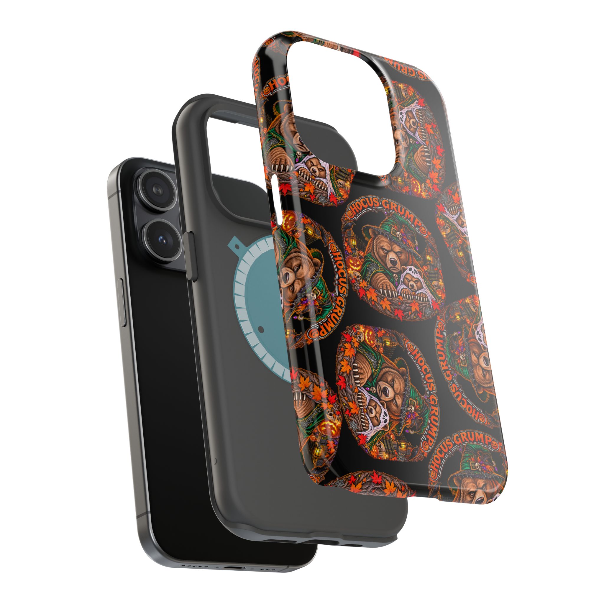 Hocus Grump Mag Phone Case, dual-layer shell and magnetic liner