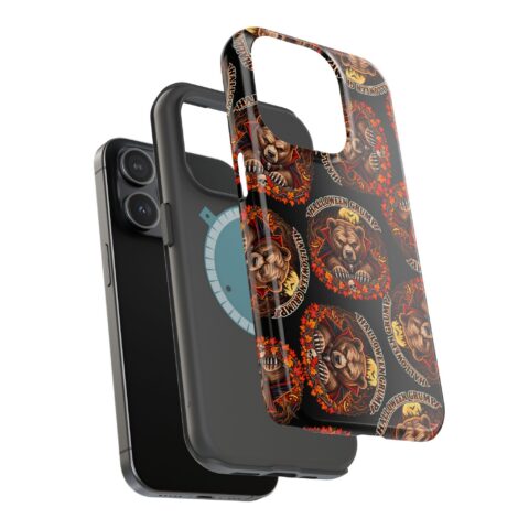 Halloween Grump Mag Phone Case, dual-layer shell and magnetic liner