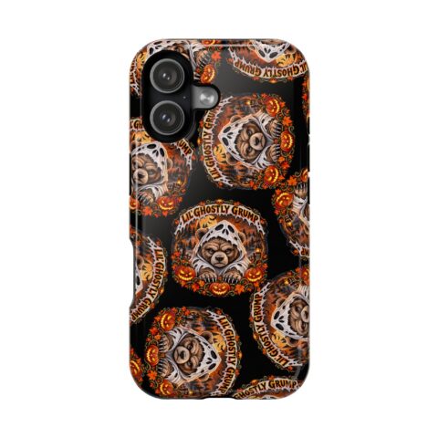 Lil' Ghostly Grump Mag Phone Case for iPhone 17, Glossy