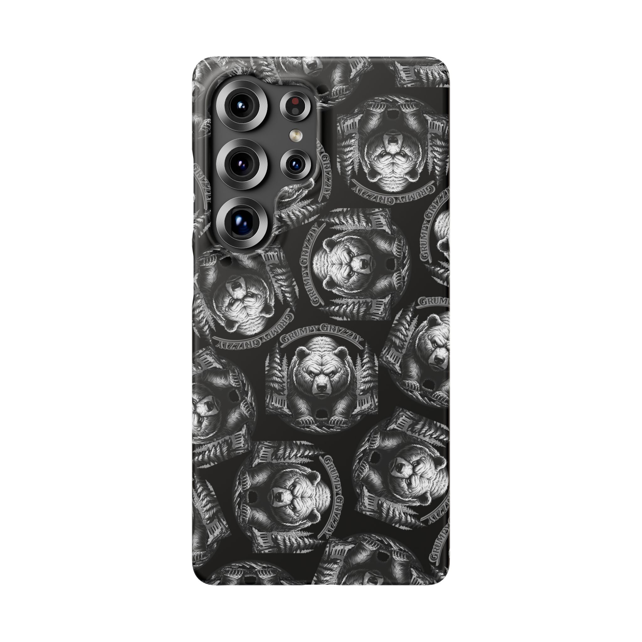 Grumpy Grizzly Snap Case for Samsung Galaxy S25 Ultra, Matte
