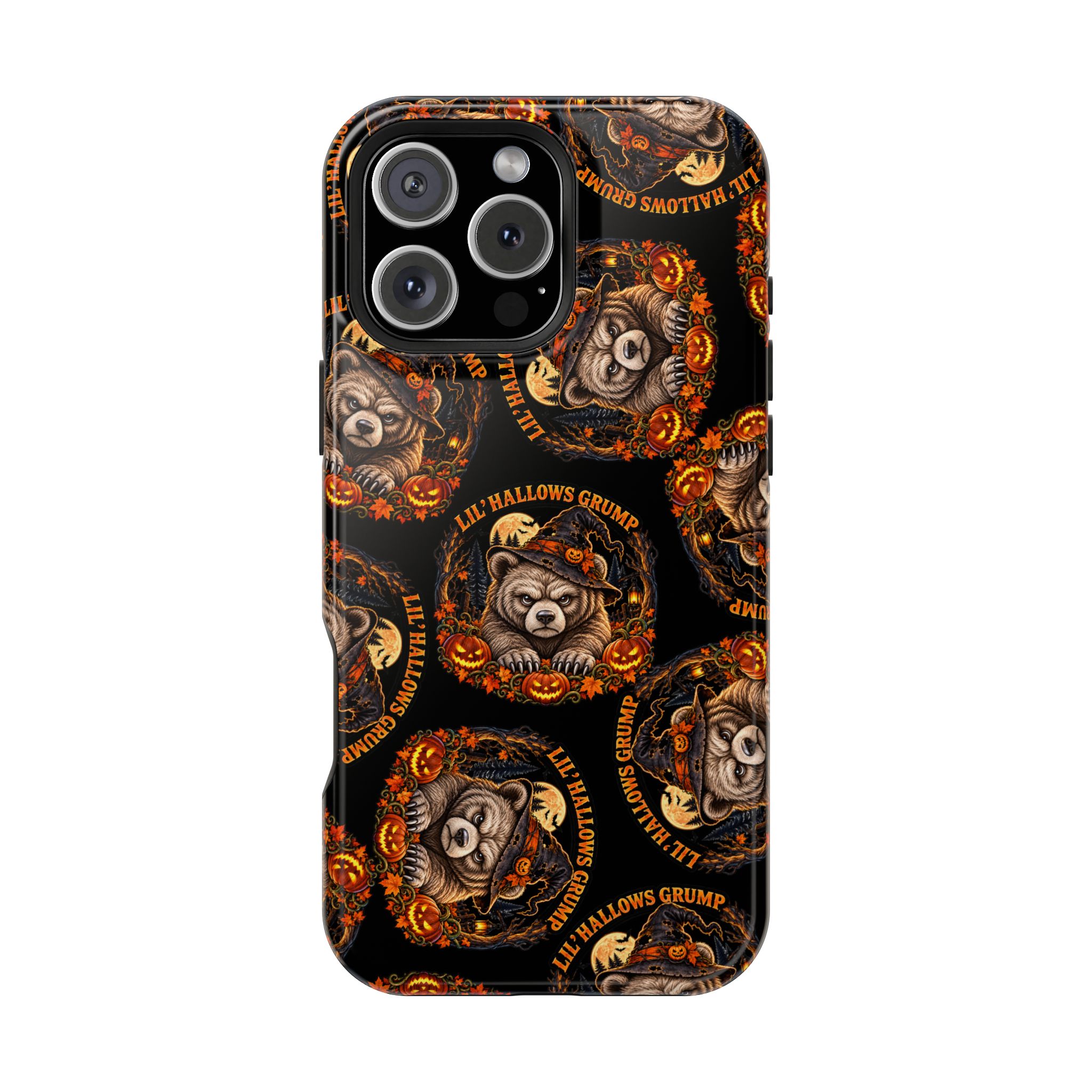 Lil' Hallows Grump Mag Phone Case for iPhone 16 Pro Max, Glossy