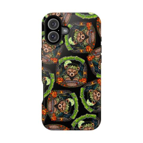 Lil' Monster Grump Mag Phone Case for iPhone 16 Plus, Glossy
